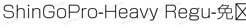 ShinGoPro-Heavy Regu字体转换